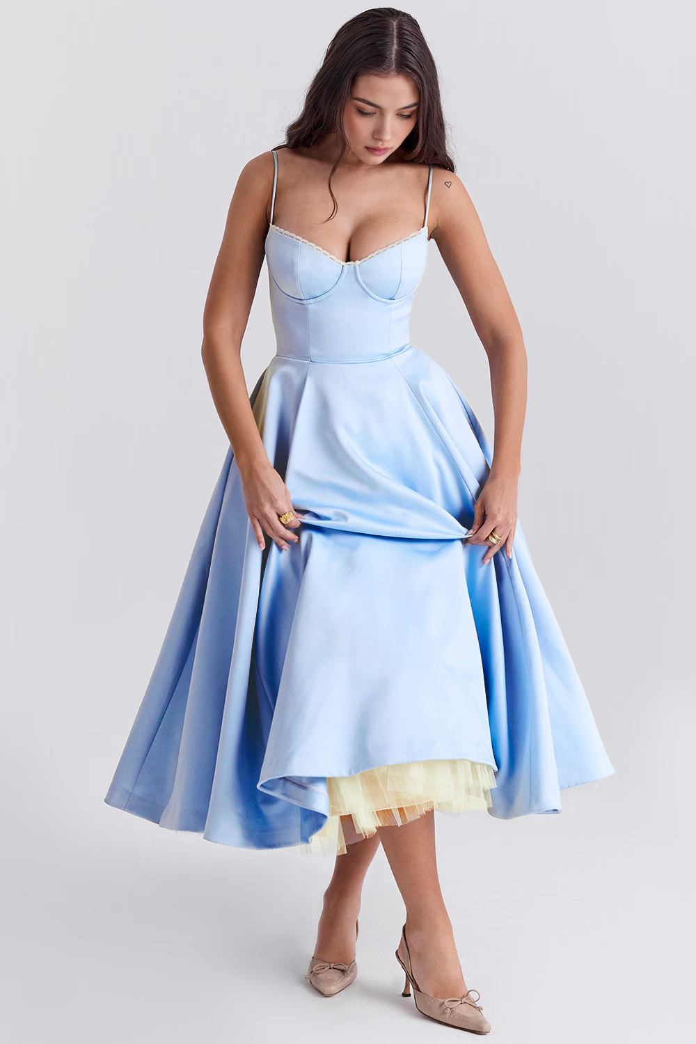 Vestido Midi Ágata - Dupla Camada