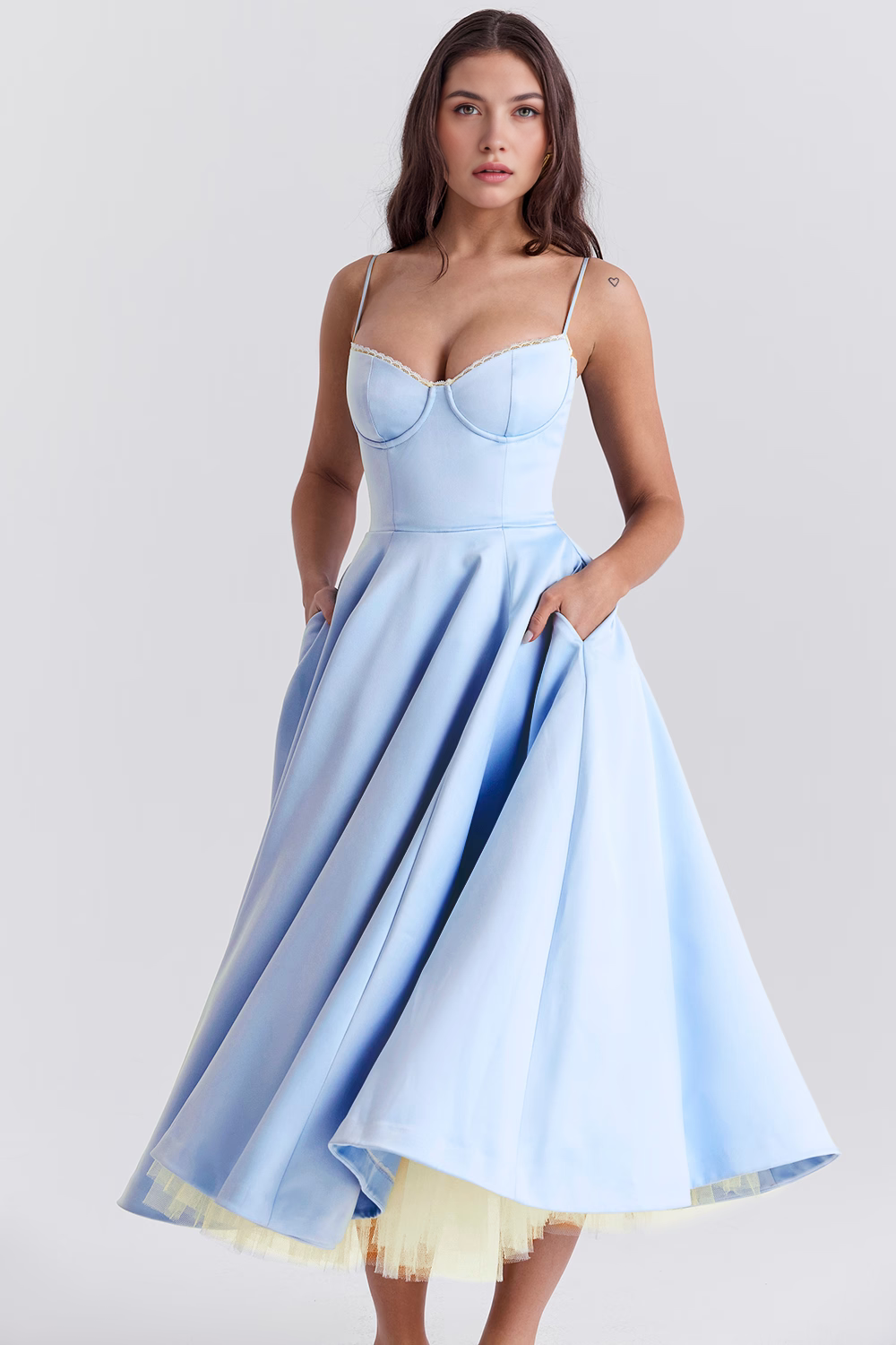 Vestido Midi Ágata - Dupla Camada