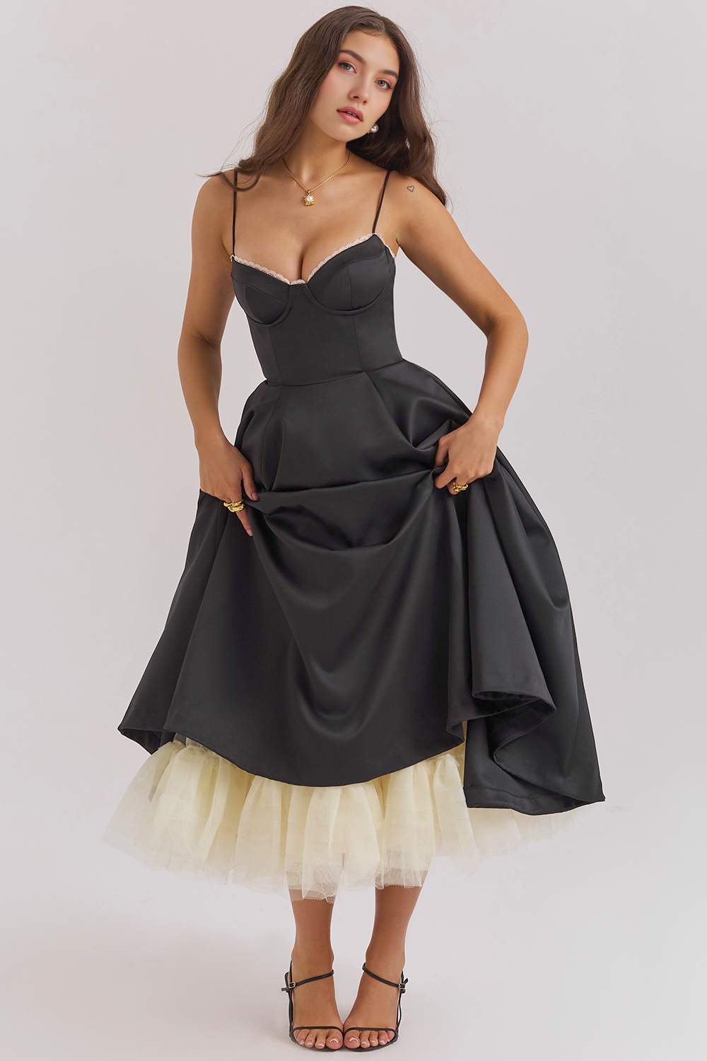Vestido Midi Ágata - Dupla Camada