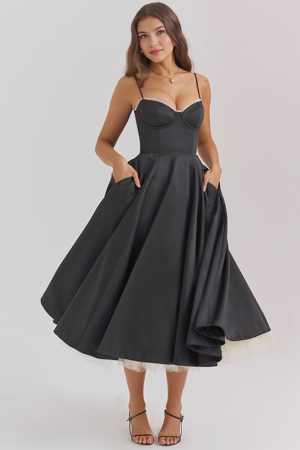 Vestido Midi Ágata - Dupla Camada