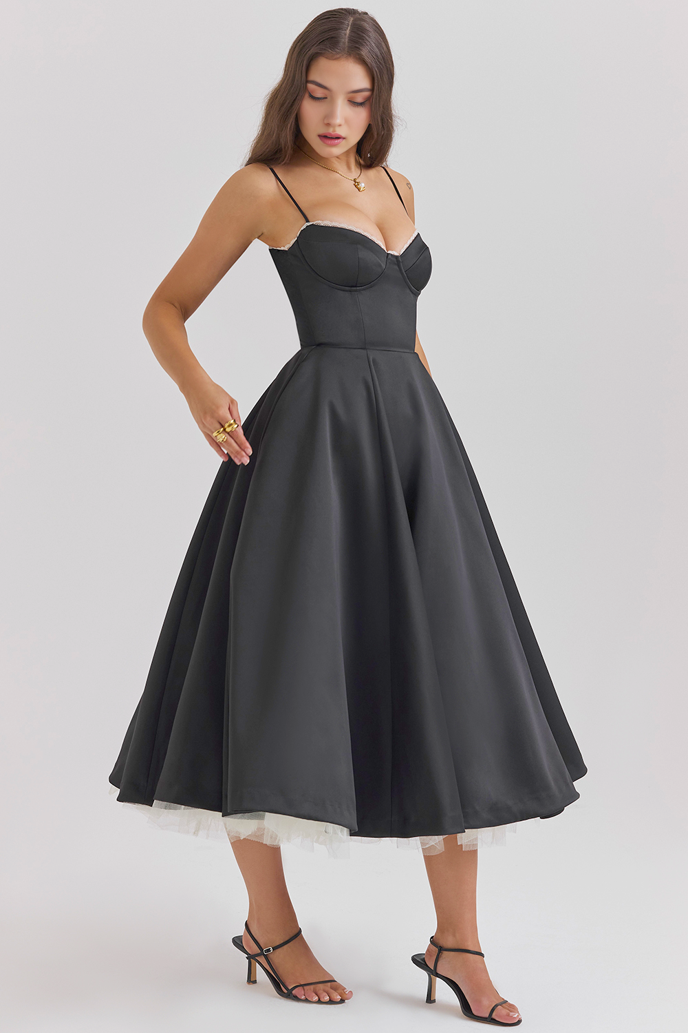 Vestido Midi Ágata - Dupla Camada