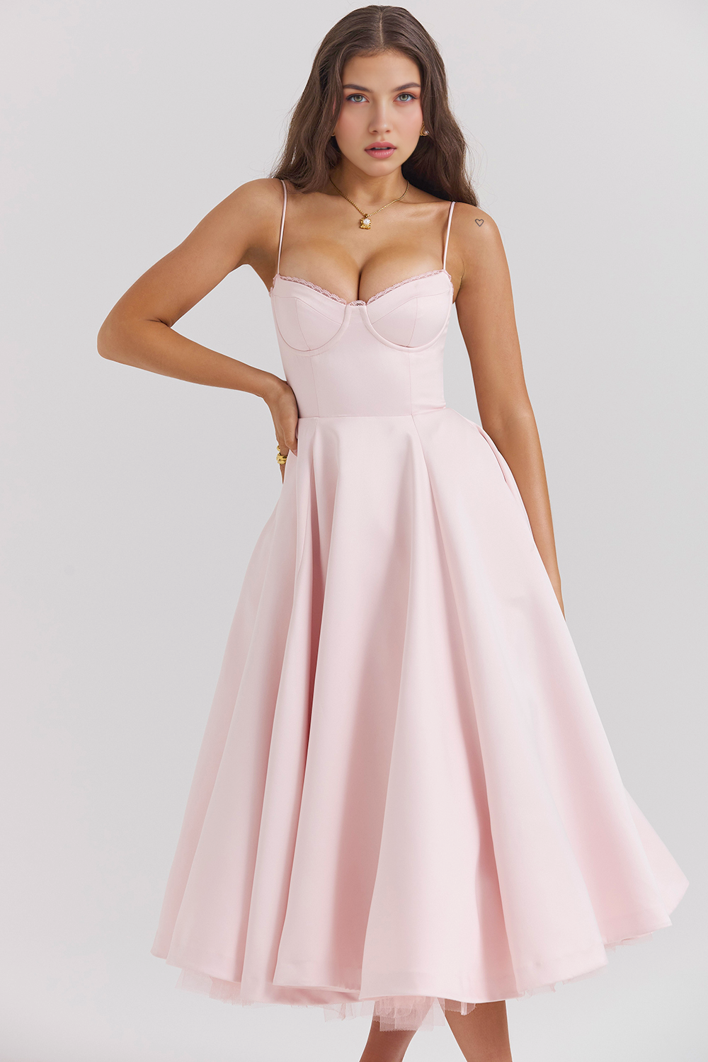 Vestido Midi Ágata - Dupla Camada