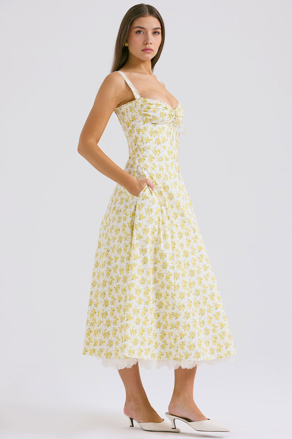 Vestido Bustier Renda Kaia
