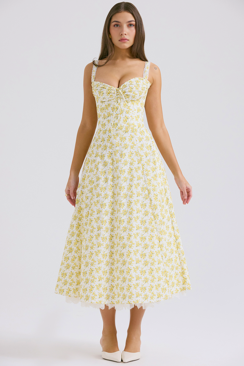 Vestido Bustier Renda Kaia