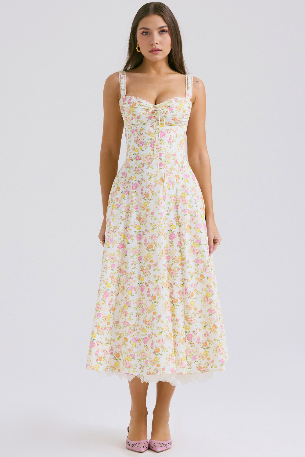 Vestido Bustier Renda Kaia