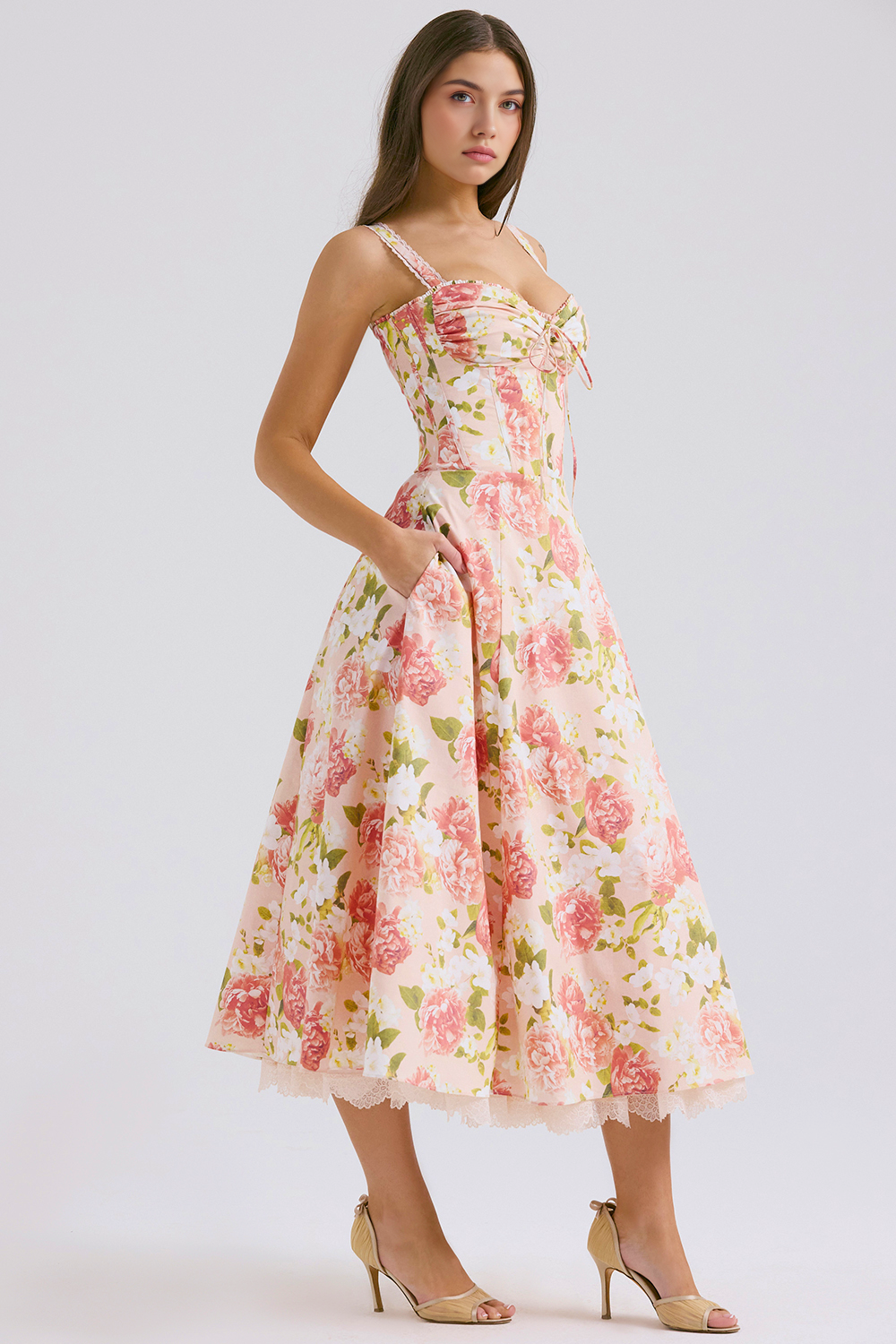 Vestido Bustier Renda Kaia