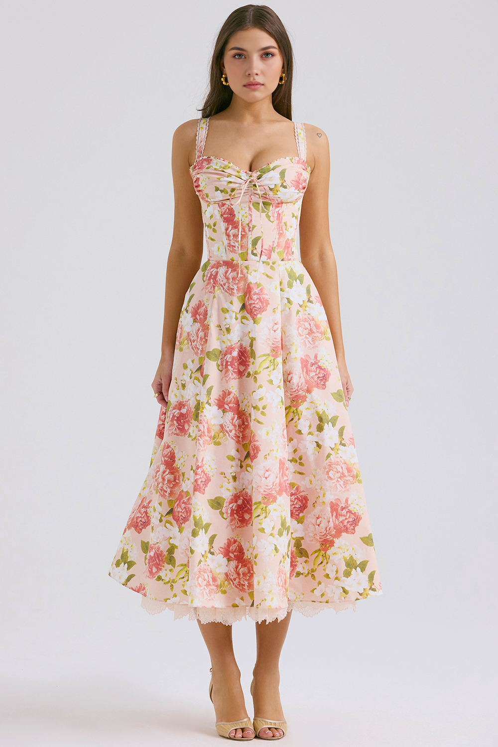 Vestido Bustier Renda Kaia