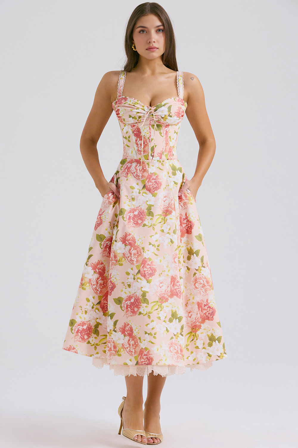 Vestido Bustier Renda Kaia