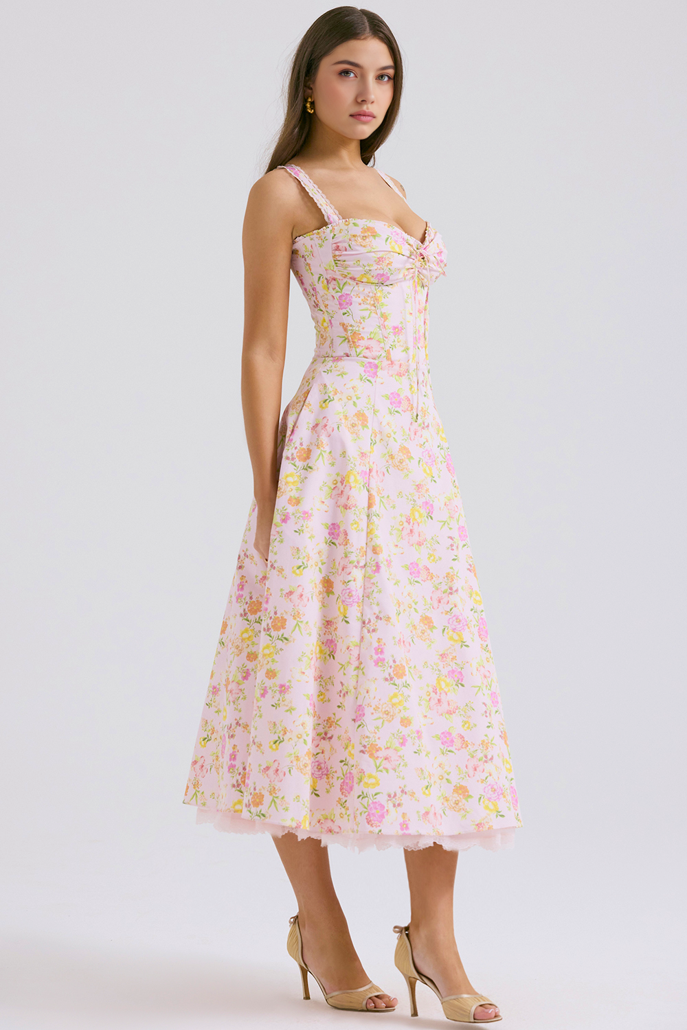 Vestido Bustier Renda Kaia