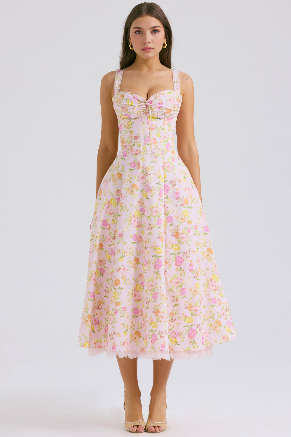 Vestido Bustier Renda Kaia