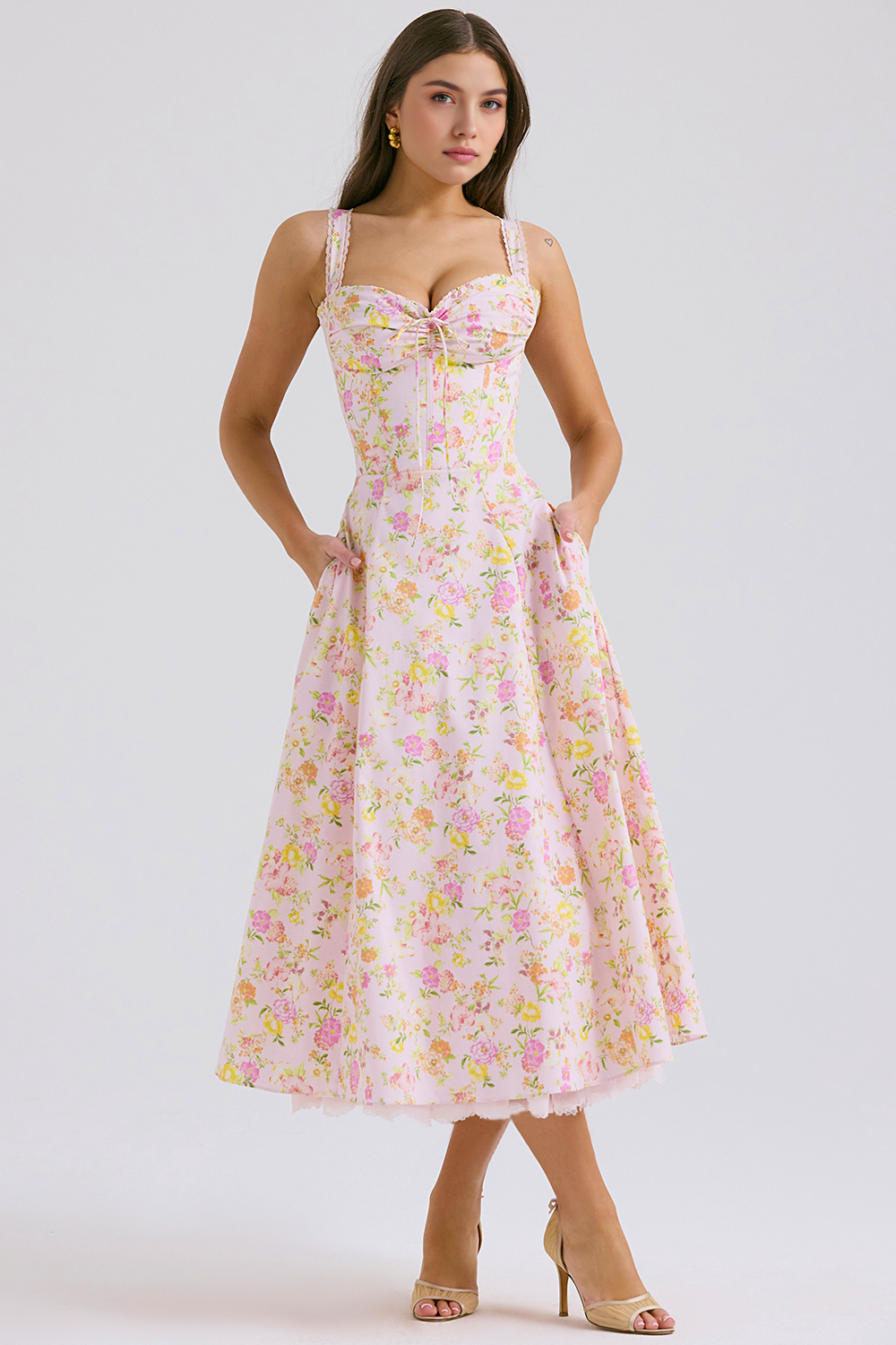 Vestido Bustier Renda Kaia