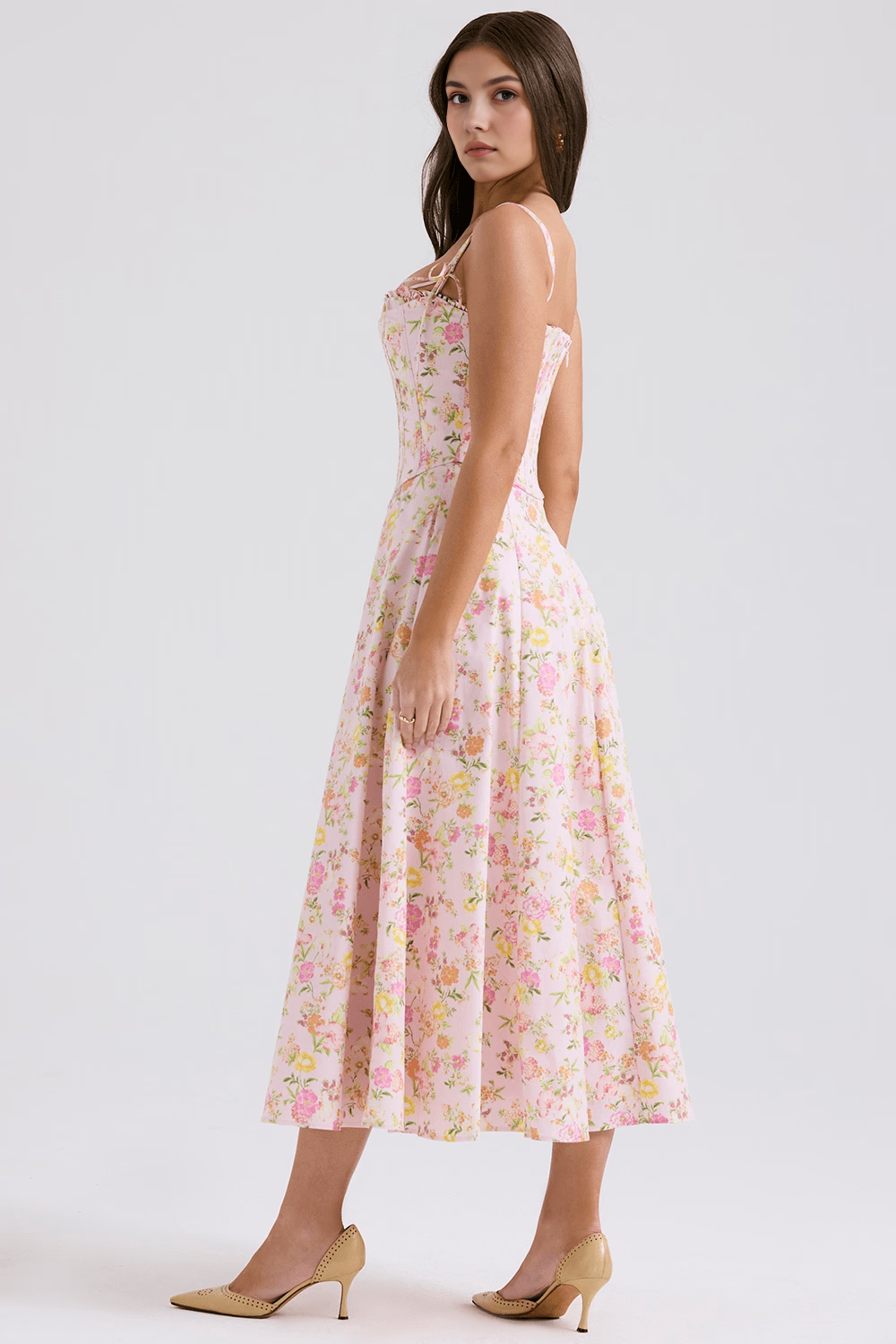 Vestido Midi Fiorella + Corset Removível