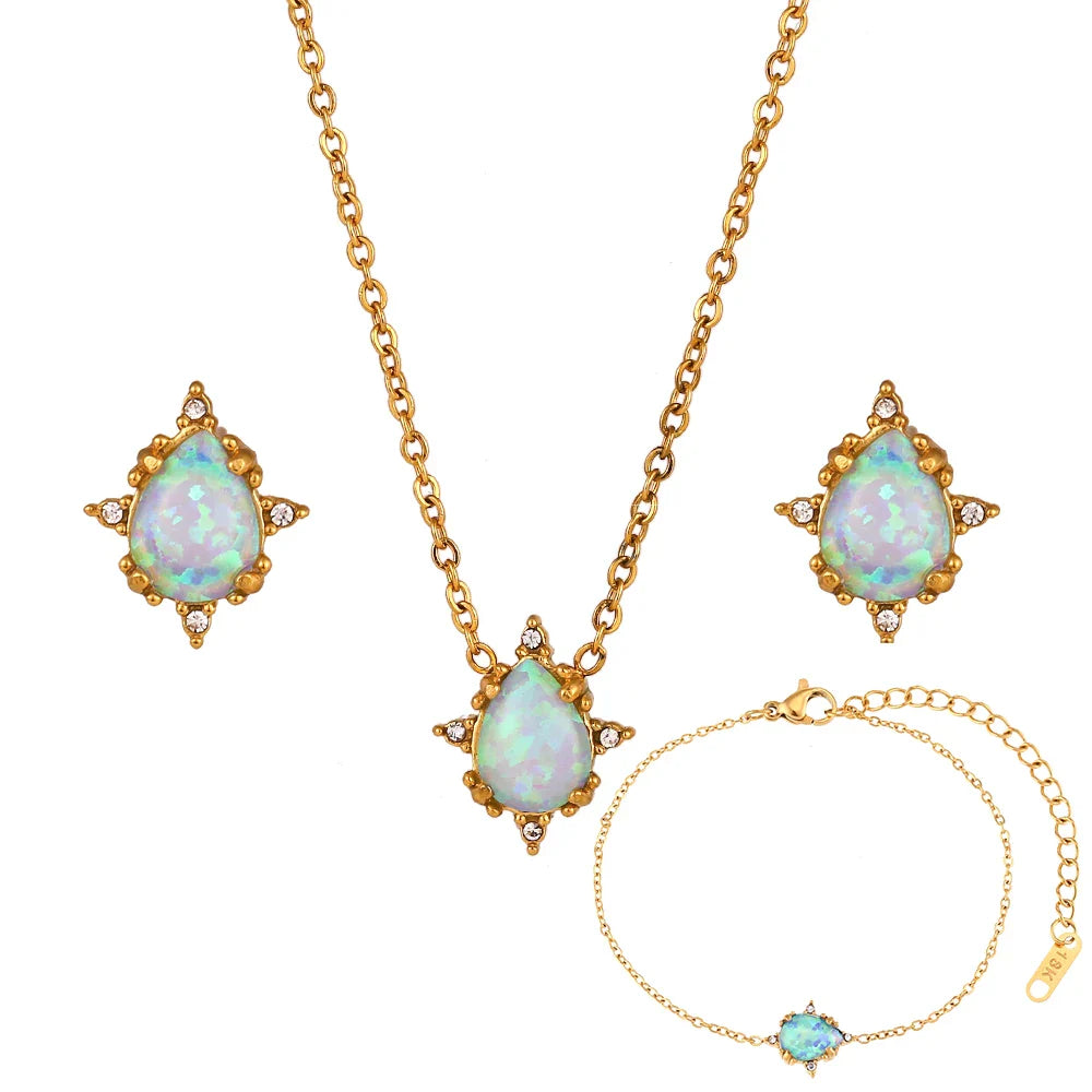 Conjunto Joias Waterdrop