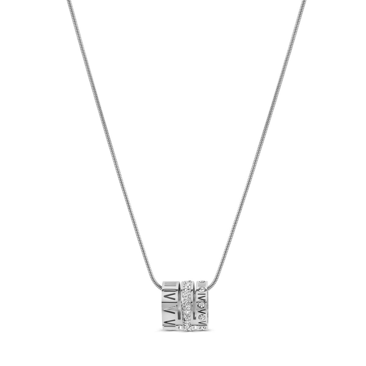 Colar Aro Triplo Algarismo Romano Banhado em Ouro 18k