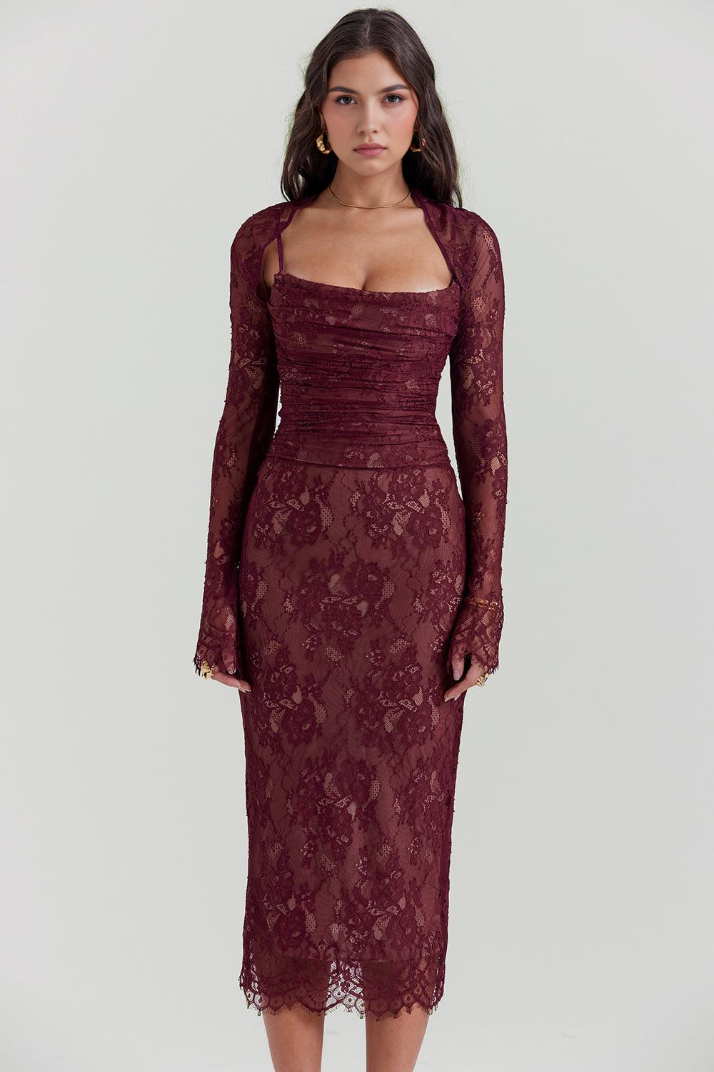 Vestido Bustier Renda Nossara