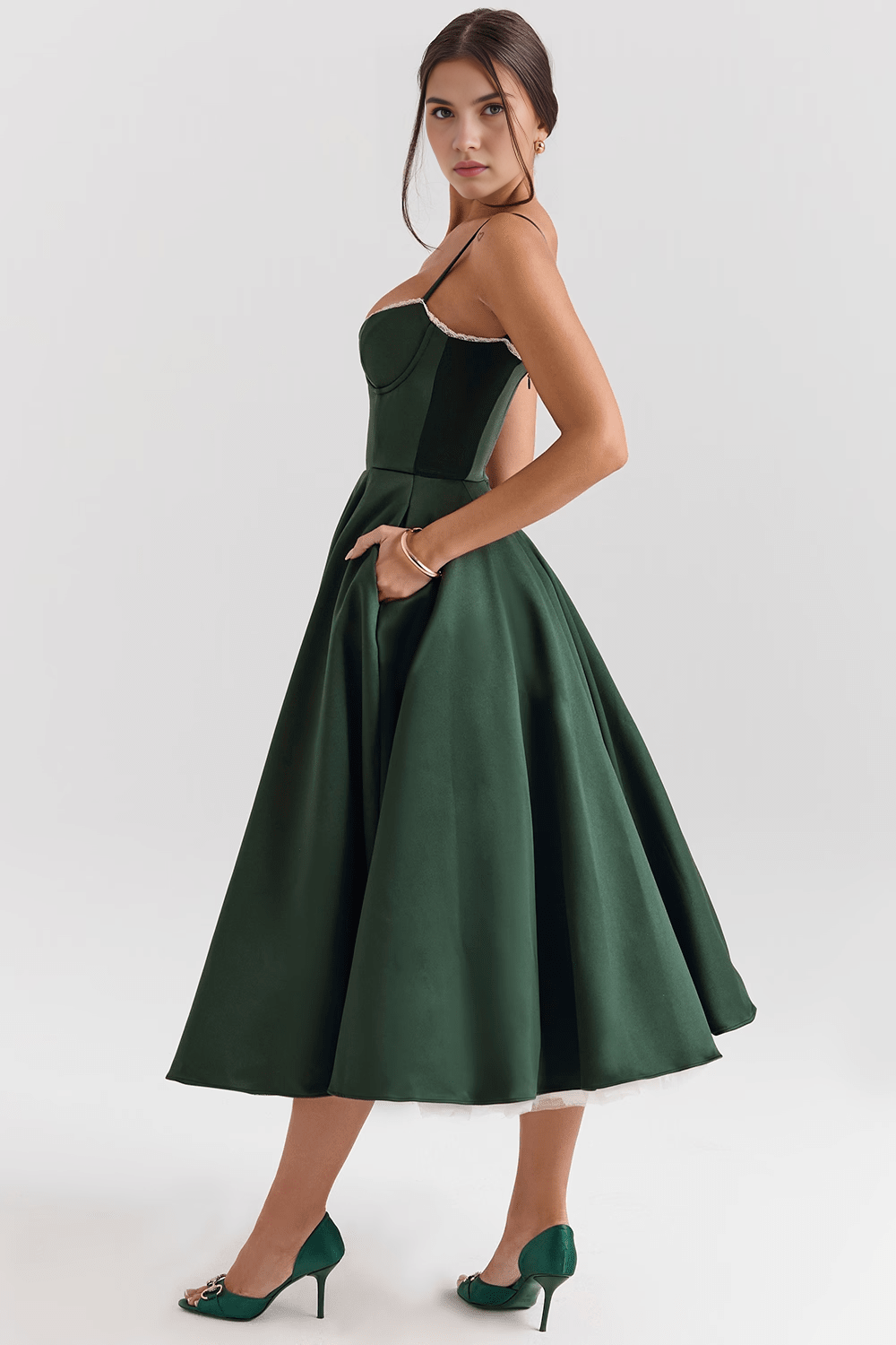 Vestido Midi Ágata - Dupla Camada