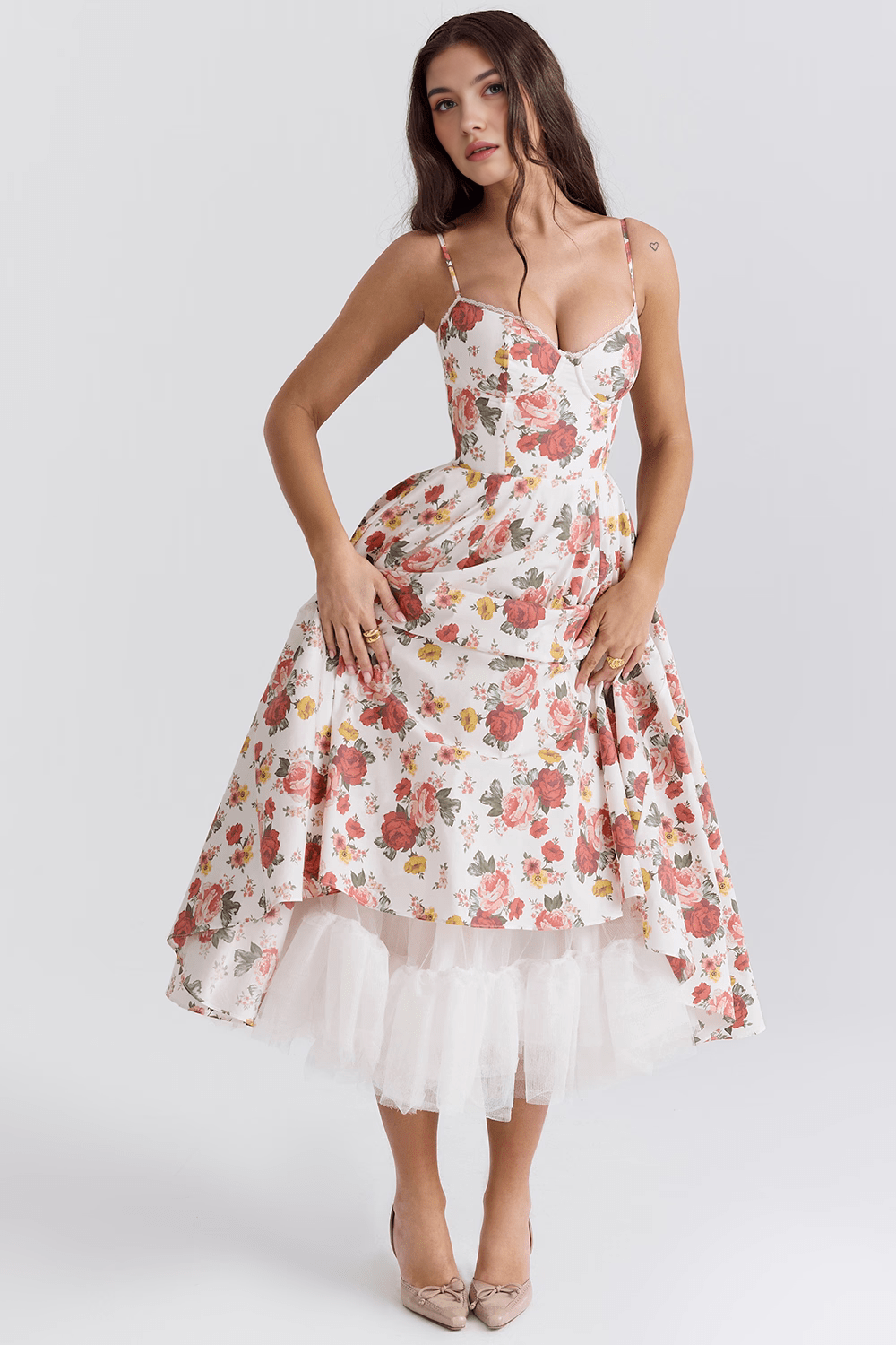 Vestido Midi Ágata - Dupla Camada